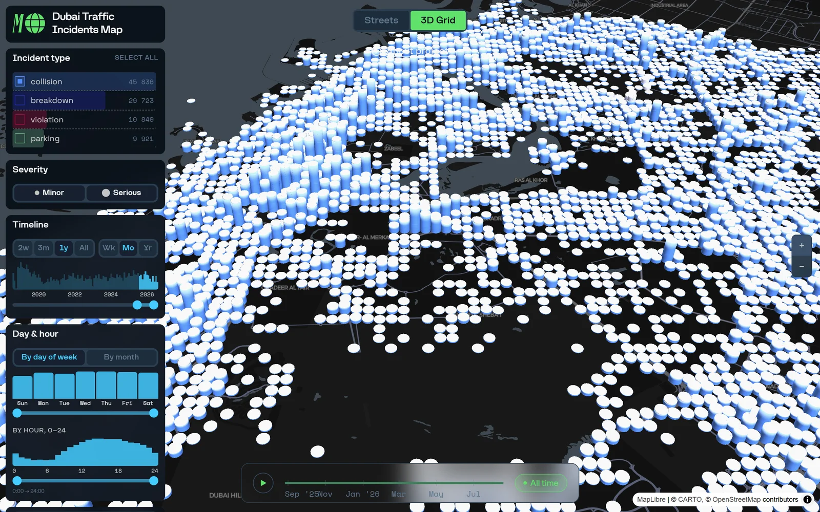 A closer view of the map