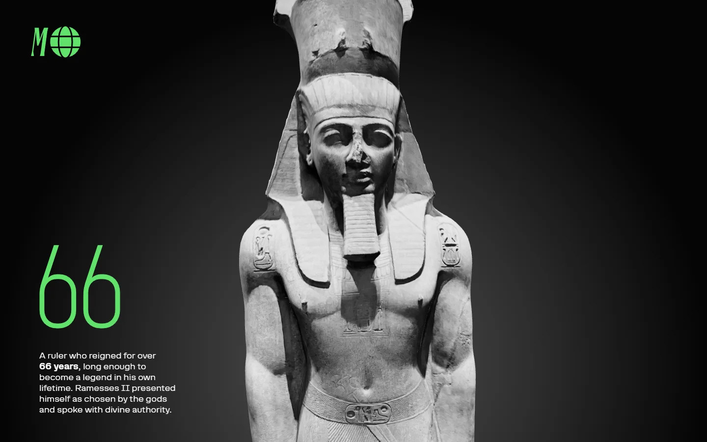 The colossus of Ramesses II in the story